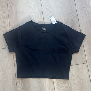 Aerie OFFLINE Charcoal workout tee! SZ SMALL NWT